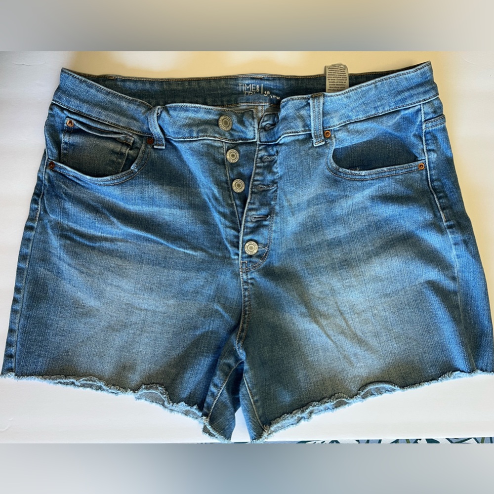 Time and Tru Light Blue Denim Shorts